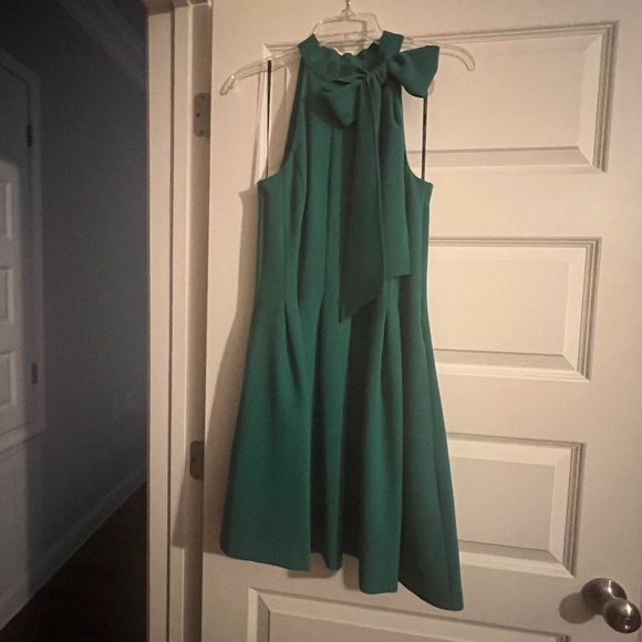 Vince Camuto Sleeveless Bow Neck Fit and Flare Dress - Picture 5 of 6